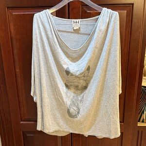 Haute Hippie Gray Top